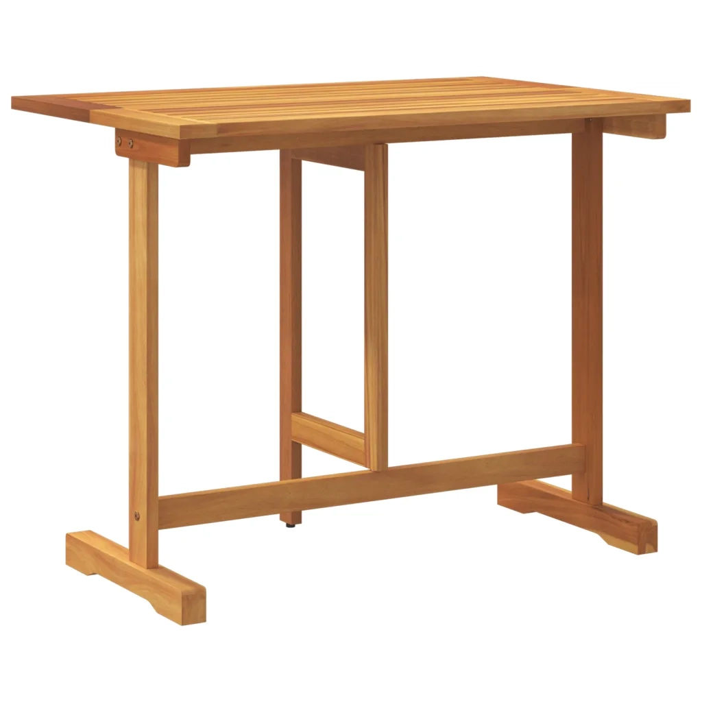 Tavolo da Balcone Pieghevole 90x60x72 cm Legno Massello Acacia 364897