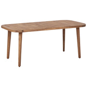 Tavolo da pranzo da giardino per esterni 180 x 90 cm in legno massiccio di acacia stile rustico
