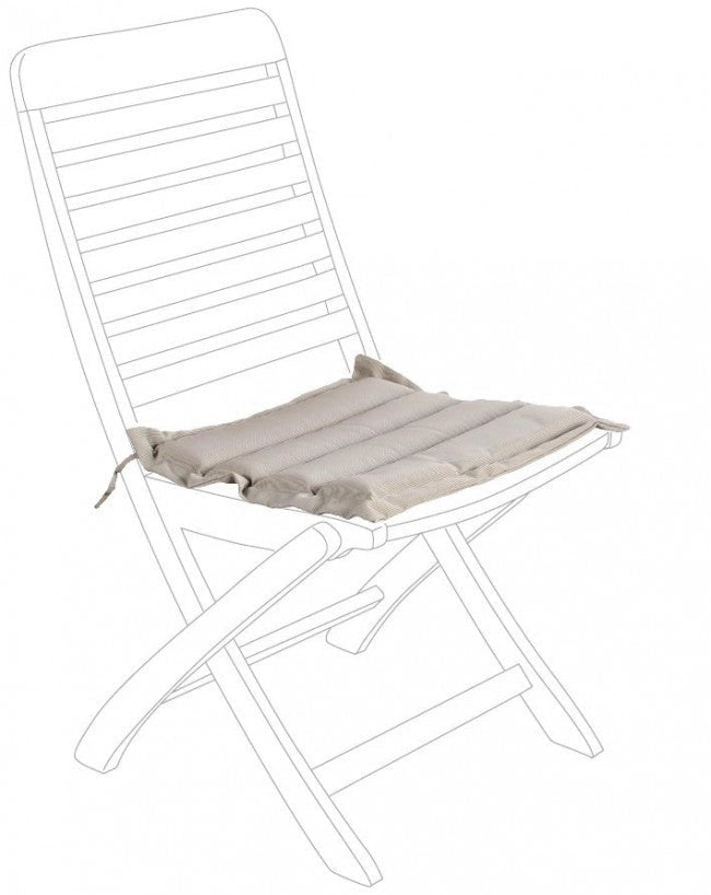 Cuscino Trapuntato Poly230 Beige Sed Quadrata in Tessuto per Esterno