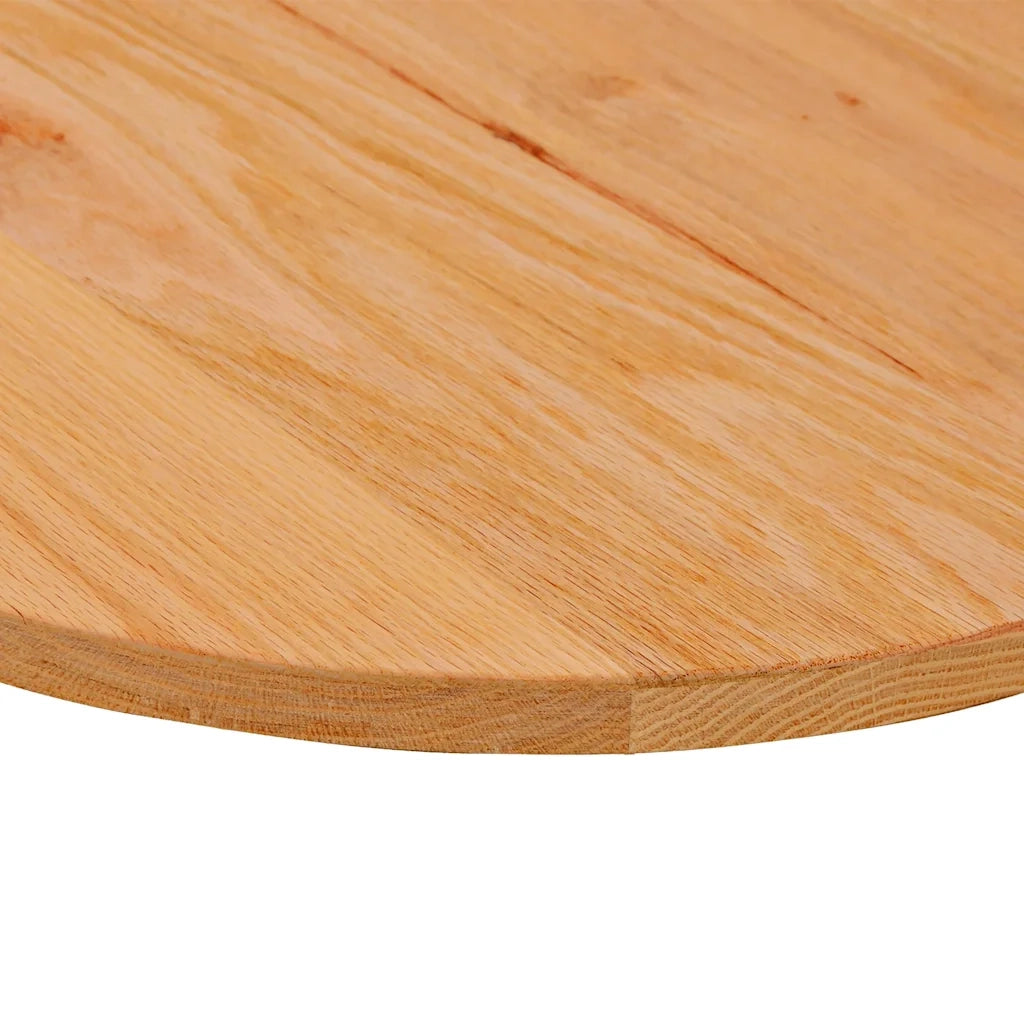 Piano Tavolo Marrone Chiaro 80x40x2 cm in Rovere Massello Ovale 4009069
