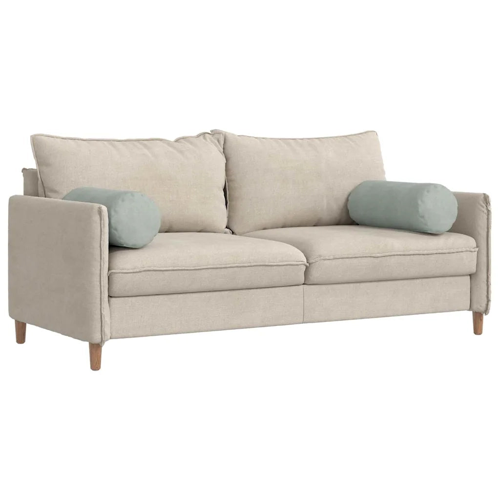 Cuscini a rullo 2 pcs Grigio chiaro Ø 25 x 70 cm