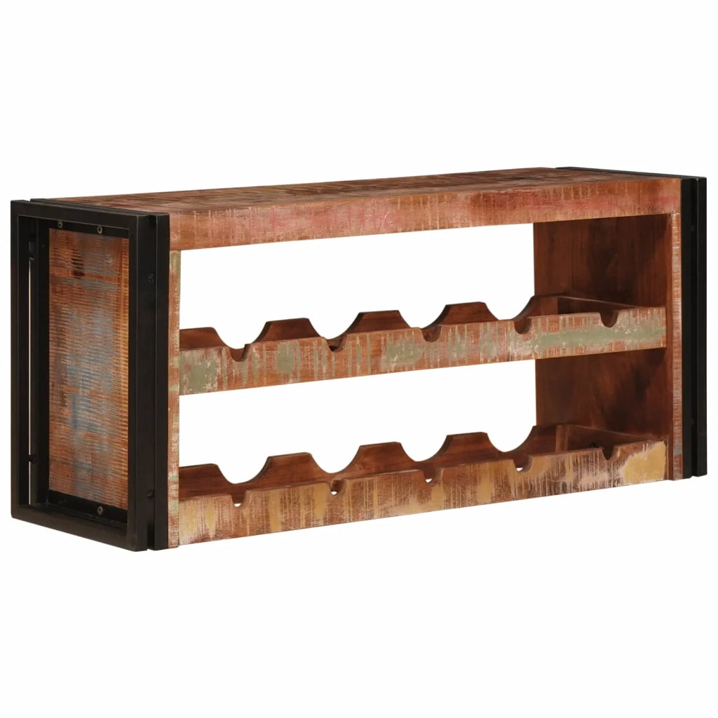 Portabottiglie 100 x 45 x 33 cm Legno massello riciclato 4104762