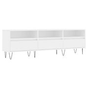 Mobile TV multimediale mensola TV credenza TV per sala da pranzo soggiorno camera da letto 150 x 30 x 44,5 cm legno ingegnerizzato bianco 02_0025971