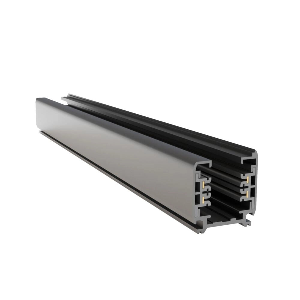 Binario Moderno Busbar Trunkings Trinity Alluminio Nero 1M