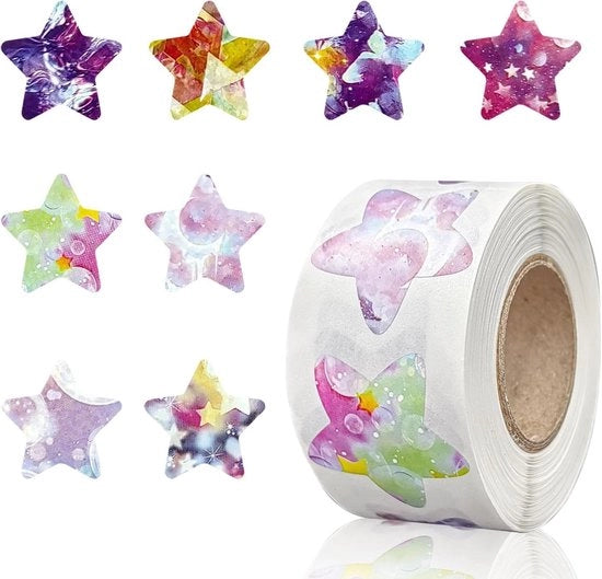 Stickers di Riconoscimento per Bambini - Universo Rosa Stickers con Stelle per il Tabellone di Riconoscimento - Stickers per "Bene Fatto" per Bambini e Piccoli (248 cm)