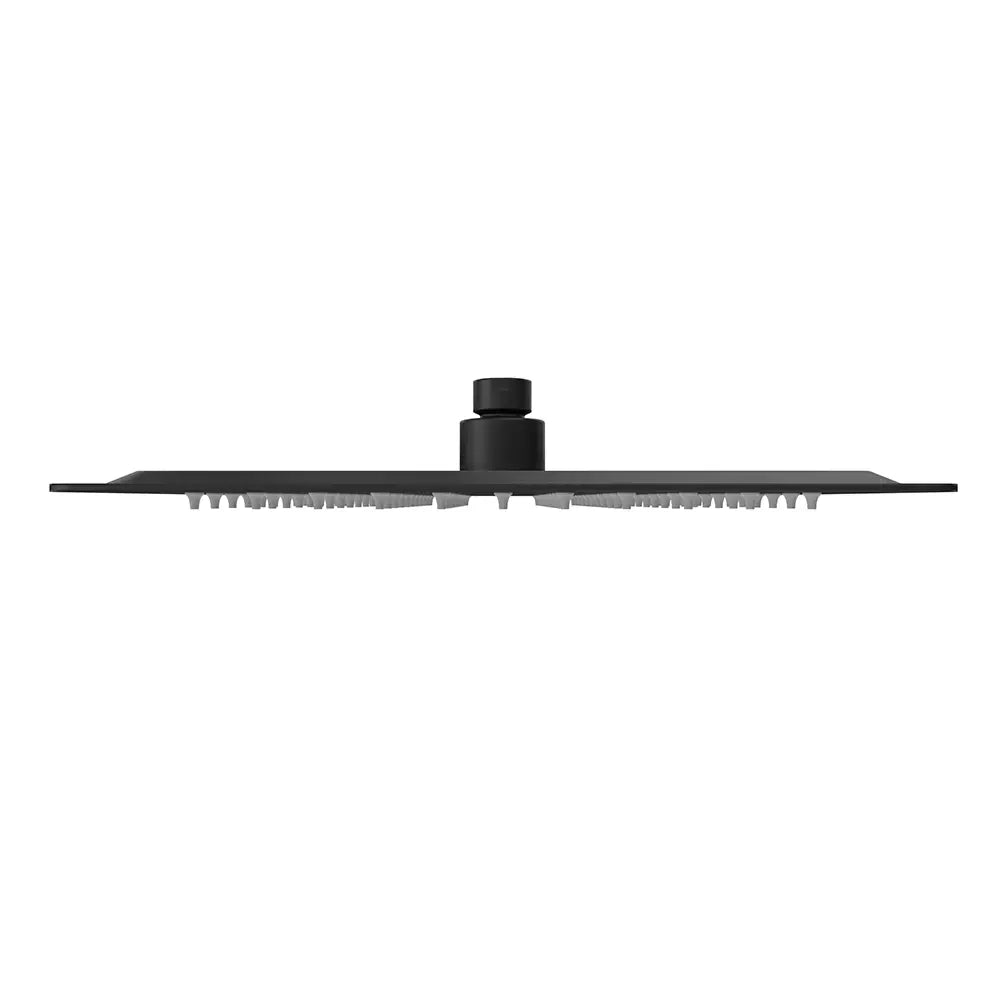 Soffione doccia quadrato ultraslim 20x20 cm orientabile nero opaco