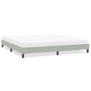 Giroletto senza Materasso Grigio Chiaro 200x220 cm Velluto 4101421