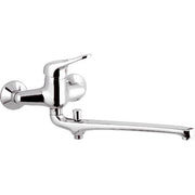 Rubinetto lavabo/vasca con bocca fusa e deviatore serie kiss