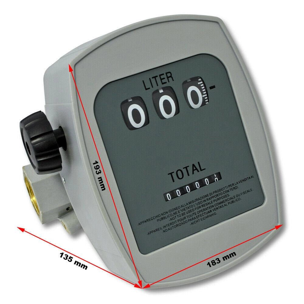 Contalitri per gasolio o olio combustibile 3 bar 10-60 l/min attacchi da 1" precisione 1% 16_0002520