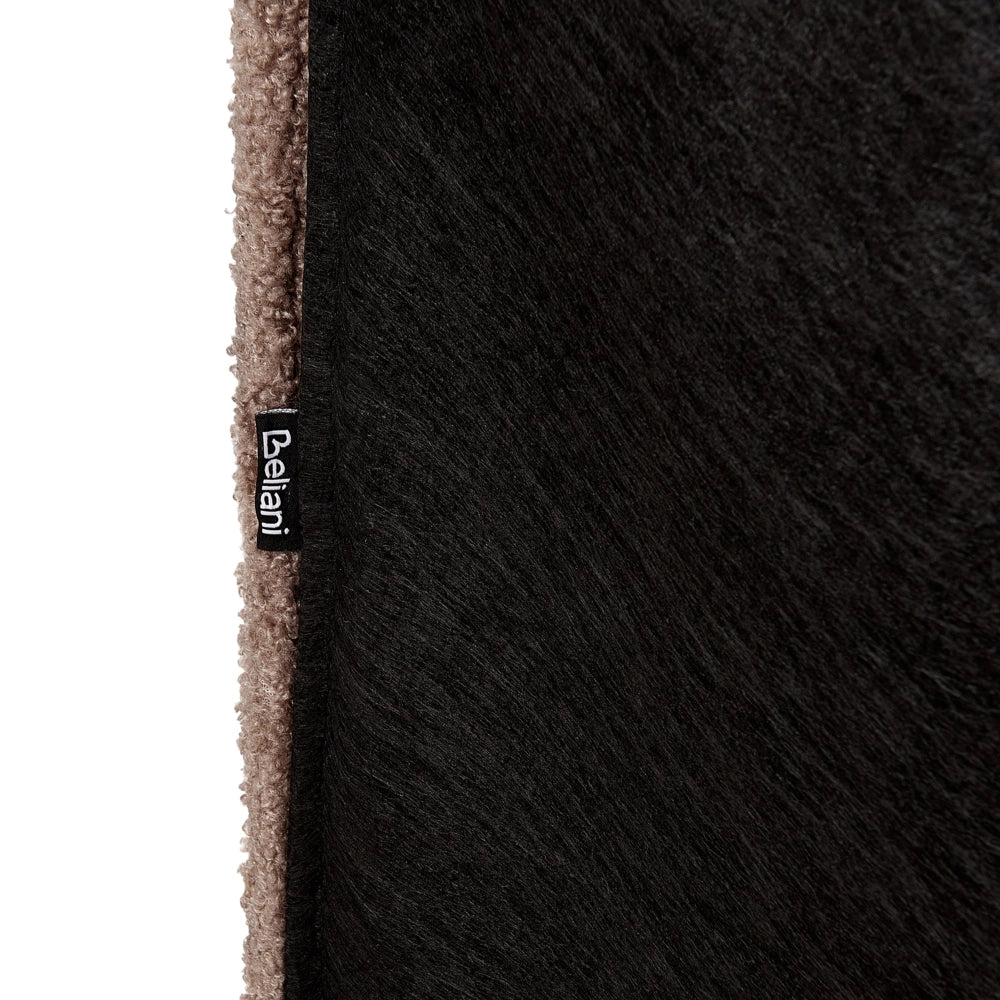 Letto matrimoniale in bouclé con struttura a doghe 180 x 200 cm stile classico camera da letto