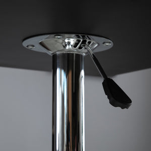 Tavolino Quadrato Altezza Regolabile 60x60x82-103 cm  Nero