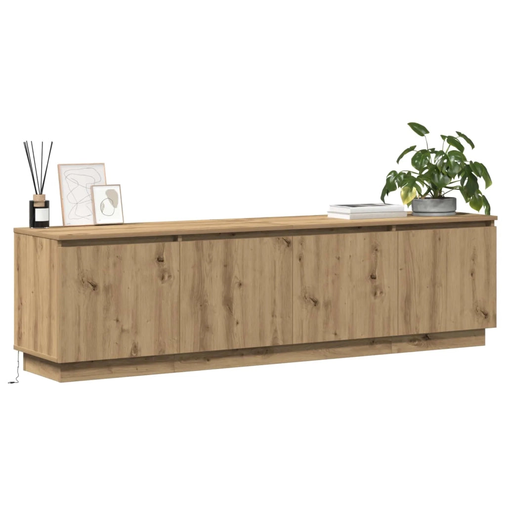 Mobile TV-Credenza per TV Rovere artigianale 180 x 38 x 49 cm Legno multistrato