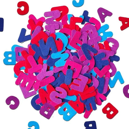 140 letterstickers autofixanti per borse scolastiche - Lettere Vilten per artigianato e scrapbooking
