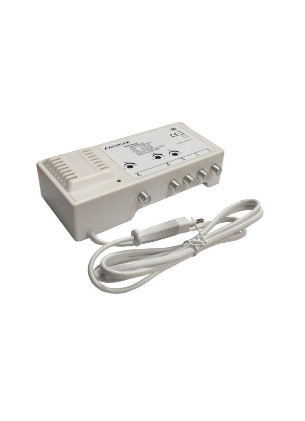 Centralino Amplificatore Antenna 3 Ingressi VHF-UHF 35DB Uscita 115db