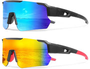Occhiali da sole sportivi polarizzati - Protezione UV400 - Leggeri - Resistenti alle abrasioni - Resistenti alle sollecitazioni - Disegno ergonomico