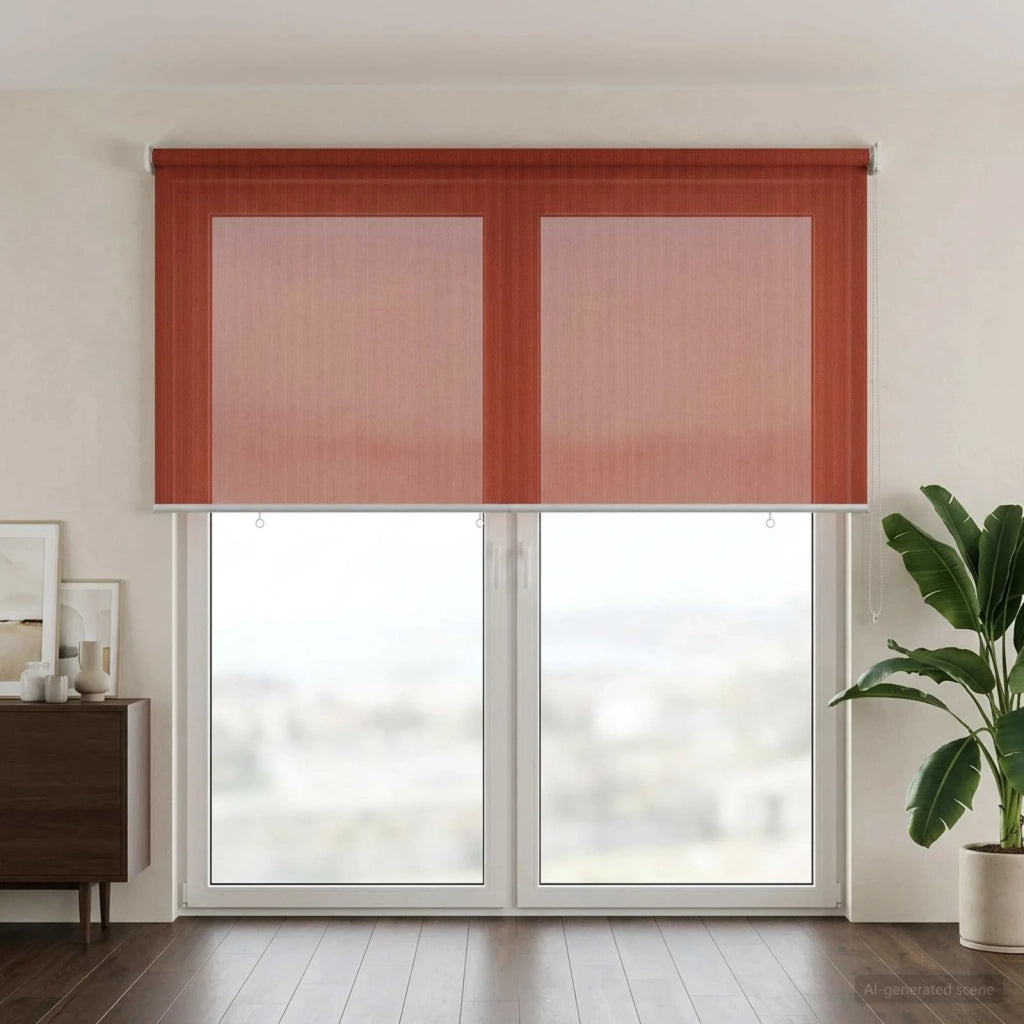 Tenda a Rullo Esterno Blocco UV 90% Terracotta 160 x 230 cm 42036004