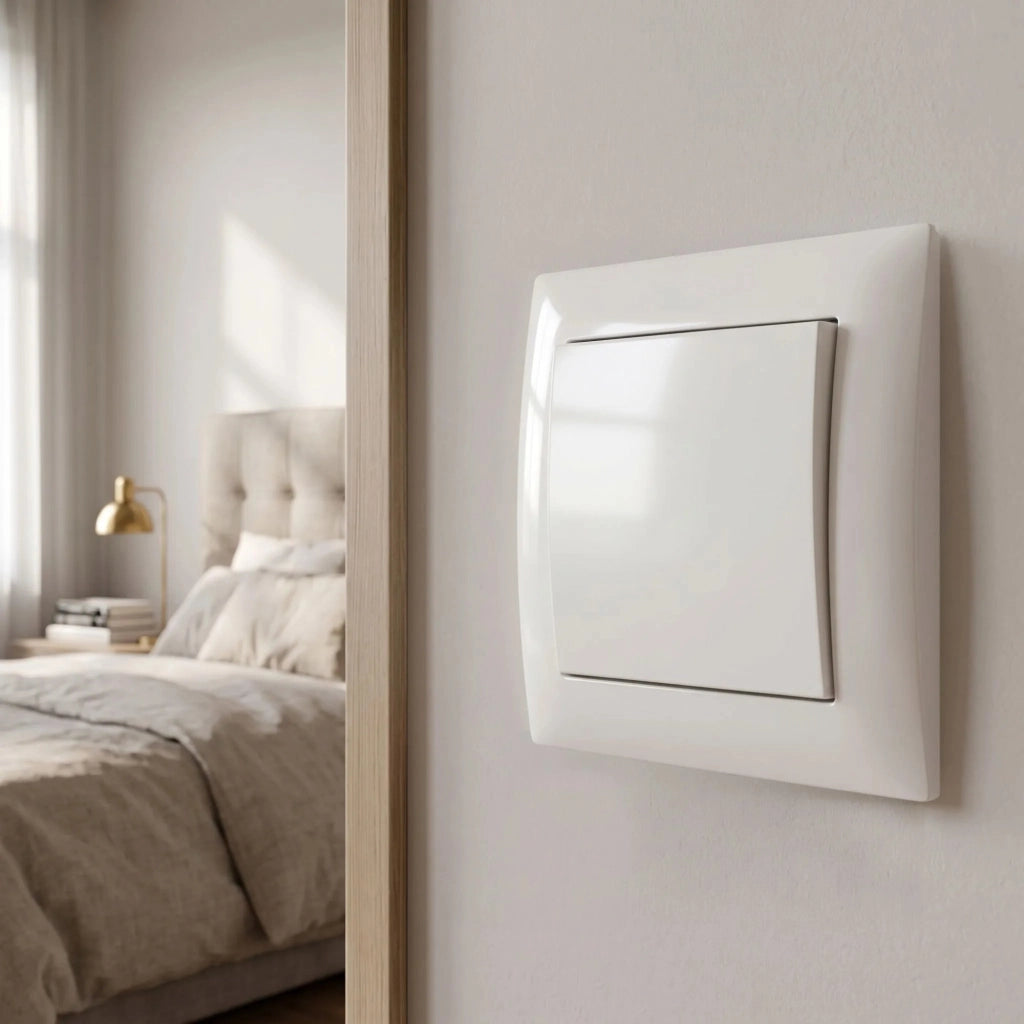 Interruttore Singolo Con Cornice Oste Jnh006-w White