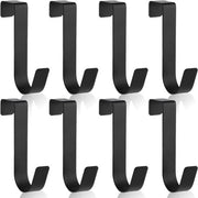 8 pezzi di grilletti in acciaio inossidabile universali - impermeabili - per sopra la doccia - 21 cm - nero opaco - grilletti per la camera da bagno.