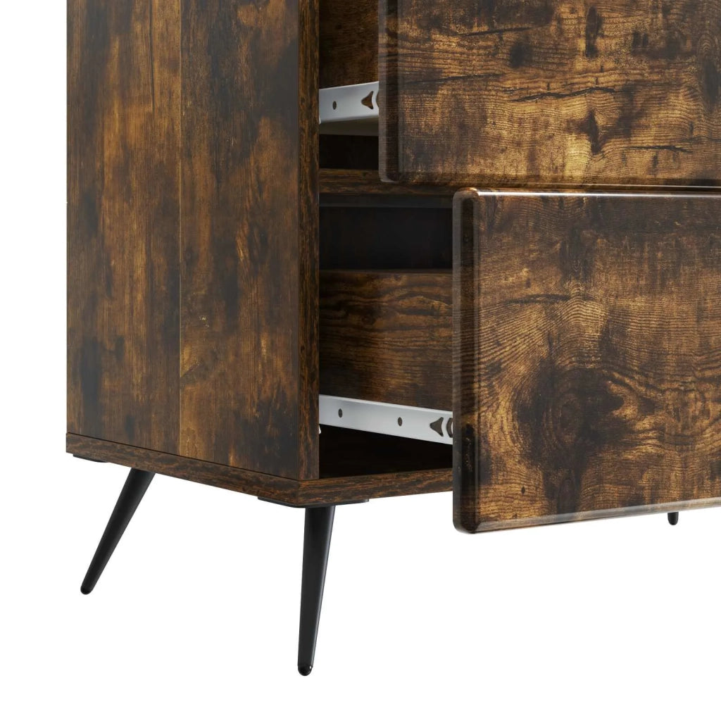 Armadio da Notte Rovere Fumo 62 x 34,5 x 47,5 cm 895470