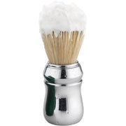 Trade Shop - Pennello Spazzola Professonale Barba Setole Di Cinghiale 55 Mm Silver -