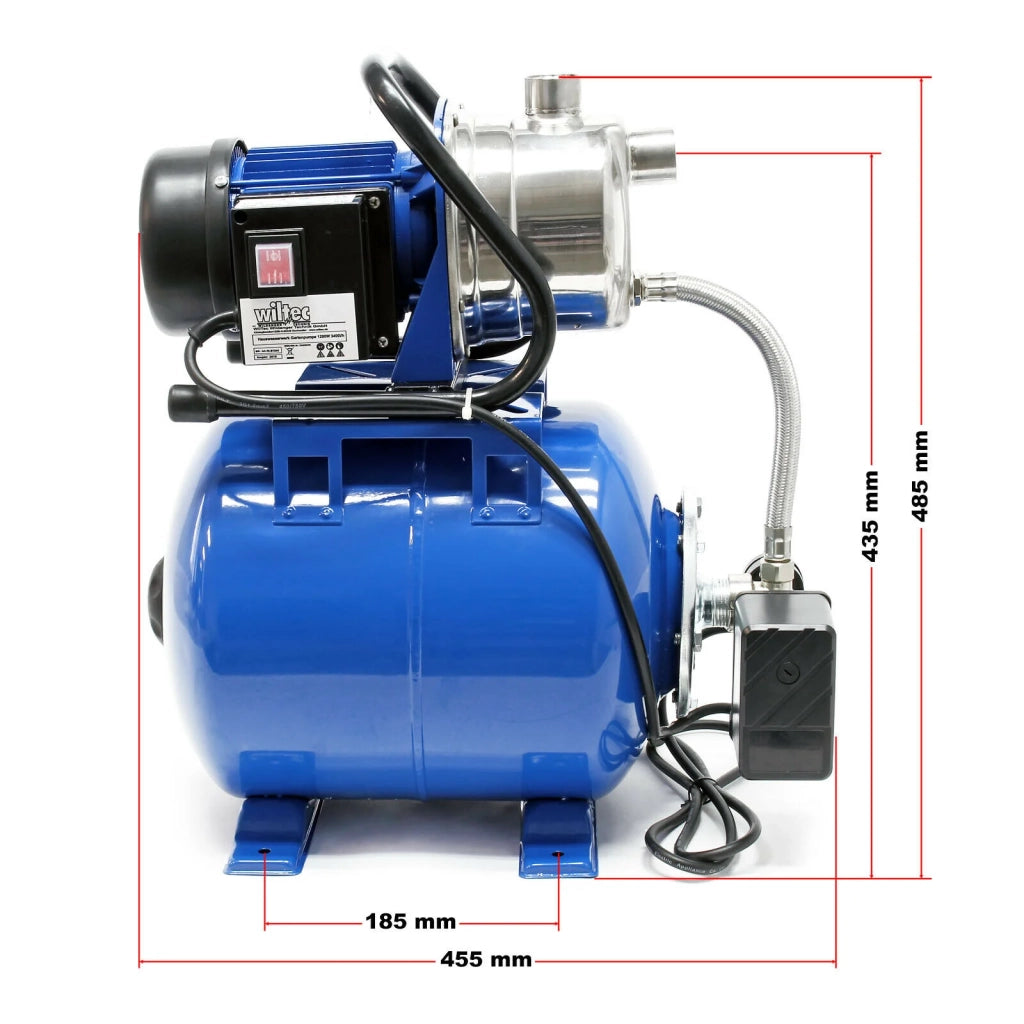 Stazione idrica domestica 3400l/h 1200 watt 19 litri pompa da giardino pressostato 16_0002736