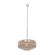 Lampada a sospensione boho beige Ø46 E27 Trio Svea