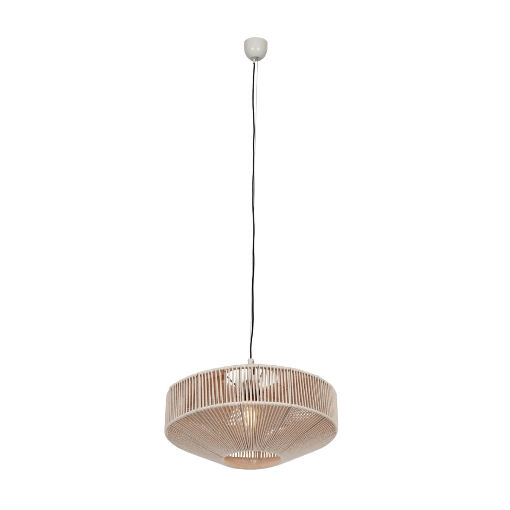 Lampada a sospensione boho beige Ø46 E27 Trio Svea