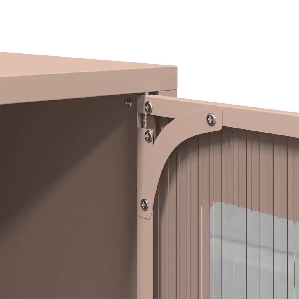 Mobile TV Rosa 68x39x60,5 cm in Acciaio Laminato a Freddo 853333