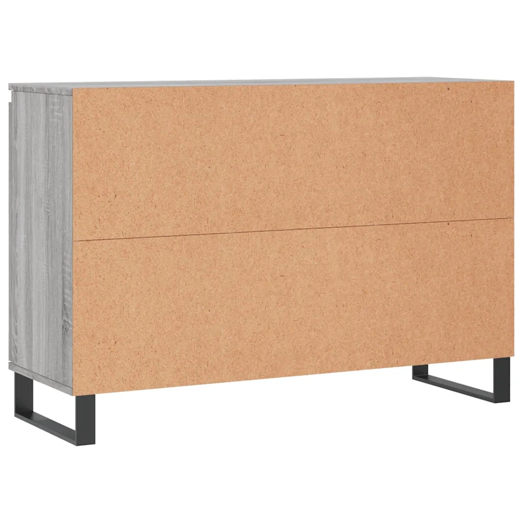 Credenza Grigio Sonoma 101,5x35x70 cm in Legno Multistrato 827218