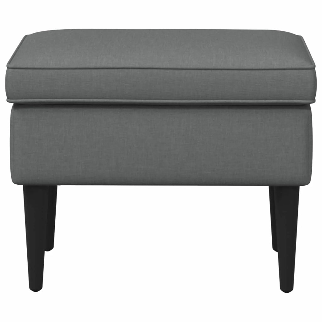 Poggiapiedi Grigio Scuro 55 x 35 x 41 cm Tessuto 42029993