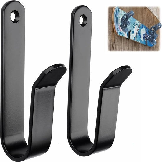 Supporto per skateboard per parete, rack di esposizione per parete con ganci di stoccaggio, adatto per boards come longboard, snowboard, wakeboard e pattini a rotelle