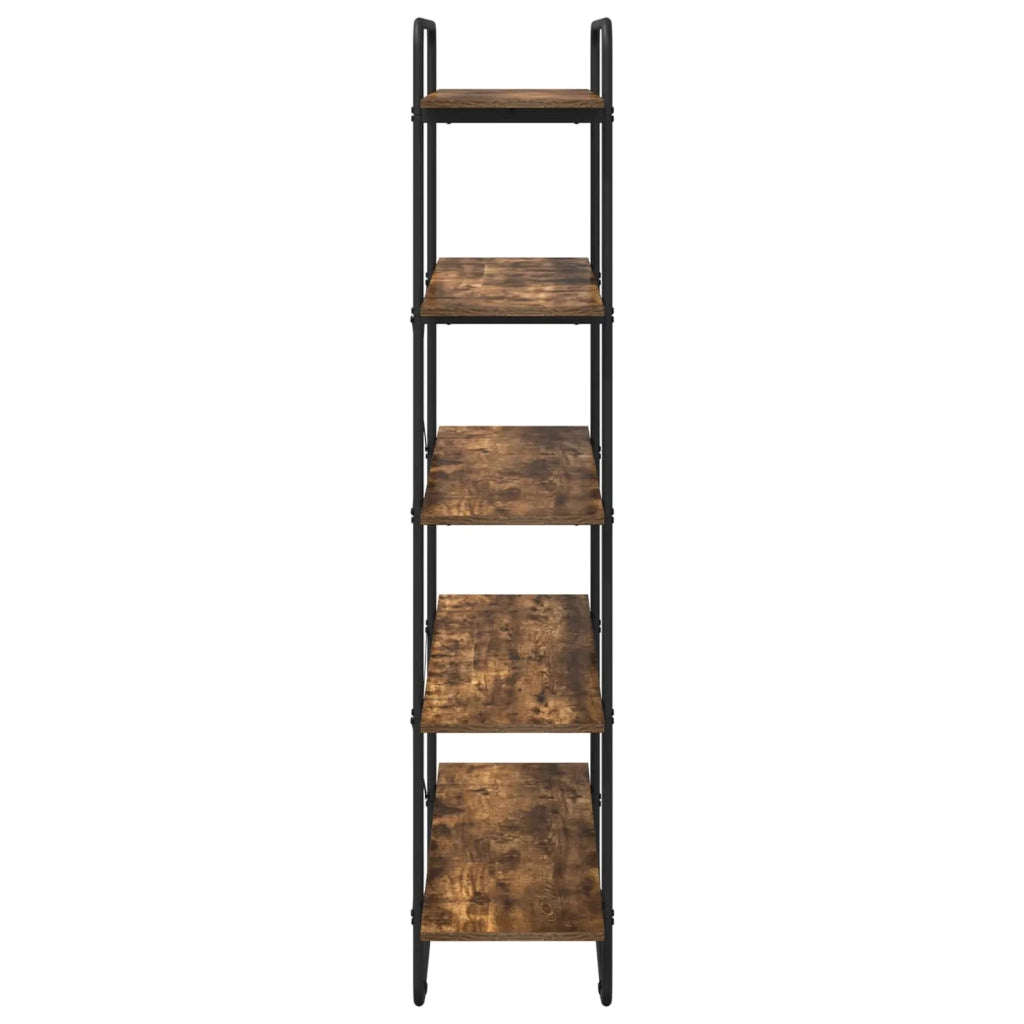 Libreria 5 livelli 100 x 35 x 175,5 cm PB Rovere Fumo 8007782
