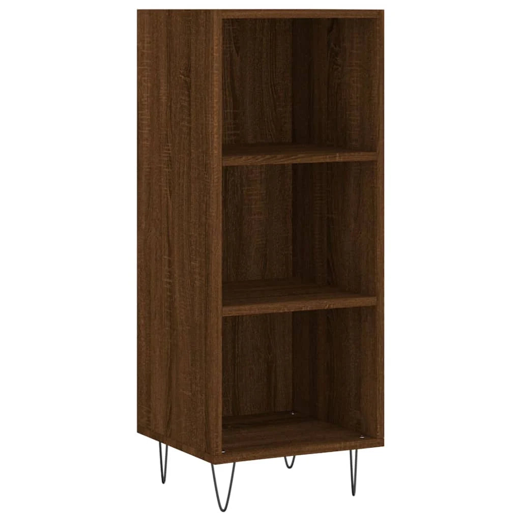 Buffet credenza cassettiera mobiletto mobile contenitore organizer per cucina soggiorno salotto 34,5 x 32,5 x 90 cm legno ingegnerizzato marrone 02_0031192