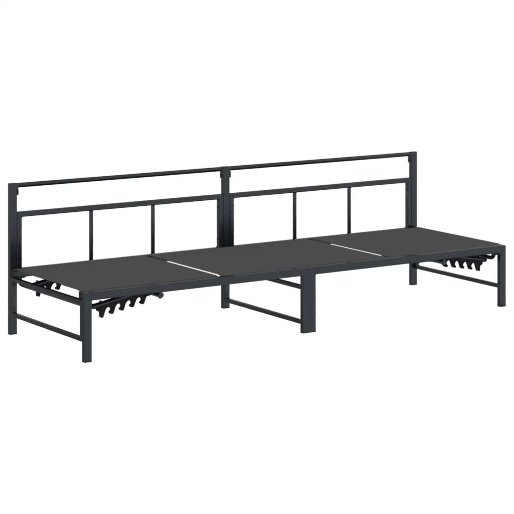 Lettino da sole Textilene Nero 42025091