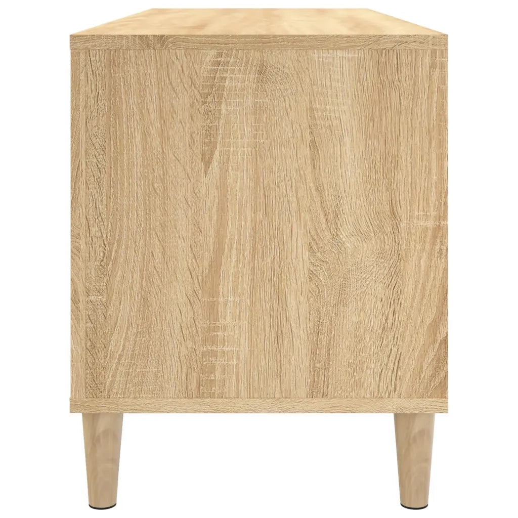 Mobile Porta Dischi Rovere Sonoma 100x38x48cm Legno Multistrato