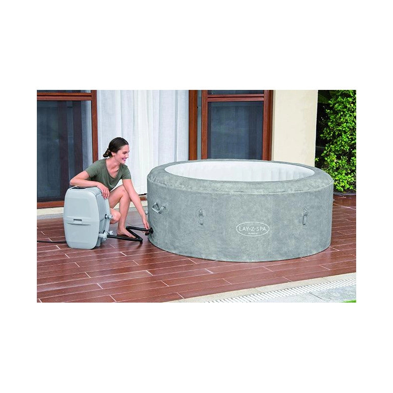 Spa gonfiabile Bestway Lay-Z-Spa Zurich AirJet 60065 Ø180x66 cm 2-4 posti con copertura EnergySense e riscaldamento 40°C