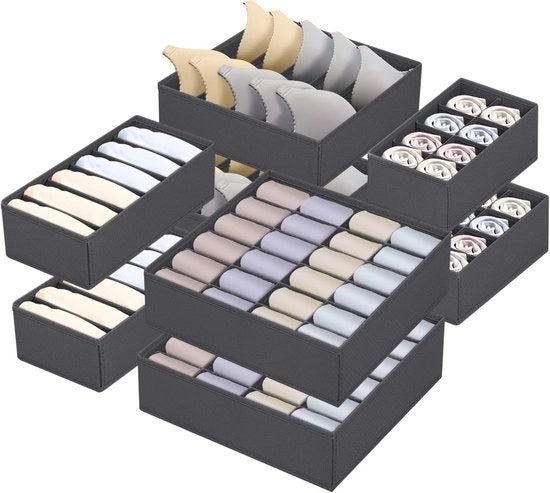 Organizzatori per l'Intimo, calze, sottovesti 8 pezzi – Cassetto e cassetti per abiti pieghevoli