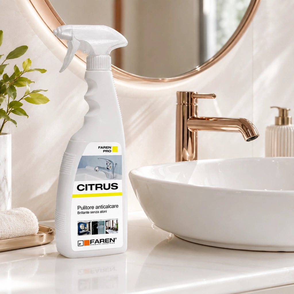 Faren anticalcare citrus pulitore rubinetterie da 750 ml 3 pezzi