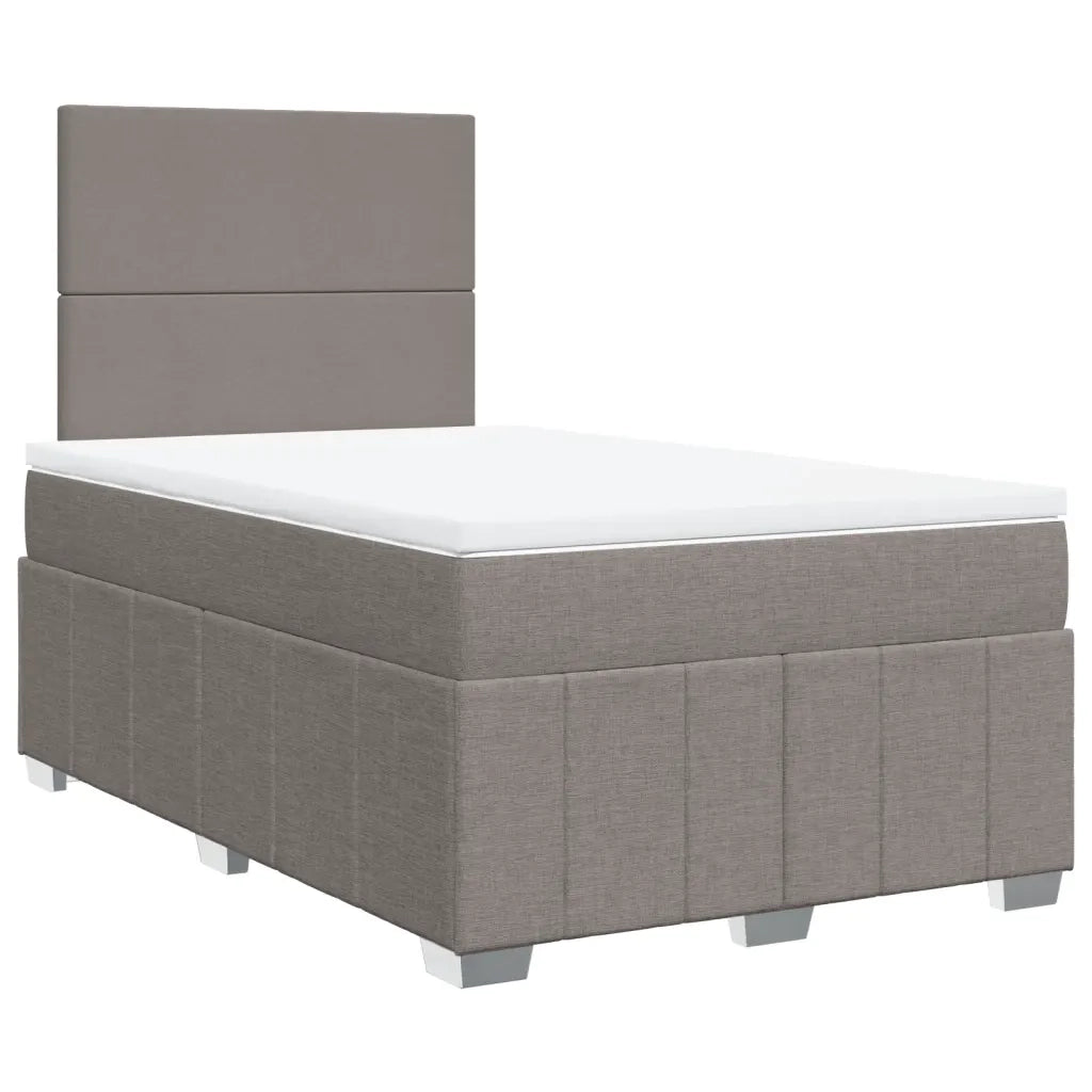 Giroletto a Molle con Materasso Tortora 120x200 cm in Tessuto 3293932