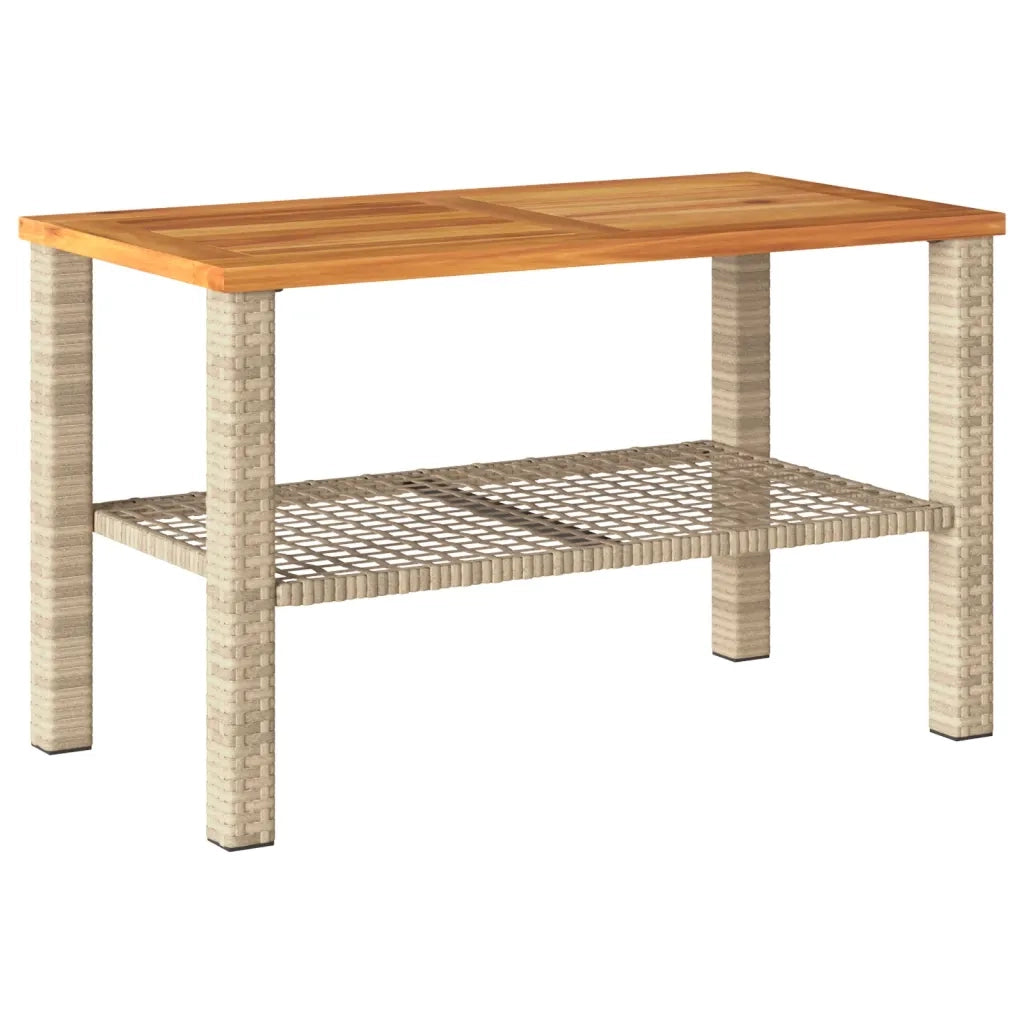 Set Divani da Giardino 4 pz | Set Salotto da Giardino con Cuscini in Polyrattan Beige