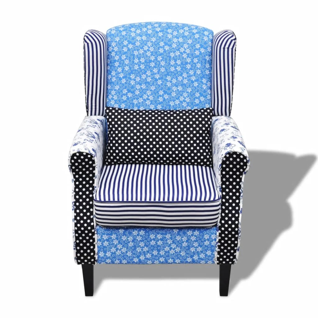 Poltrona poltrona divano club design per soggiorno con tessuto patchwork 1102039/3