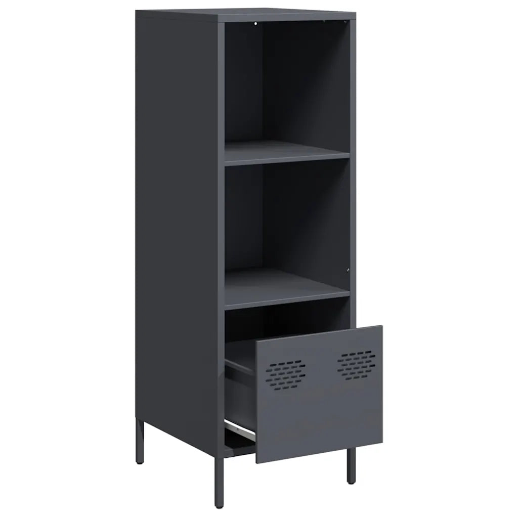 Credenza Antracite 35x39x103,5 cm Acciaio