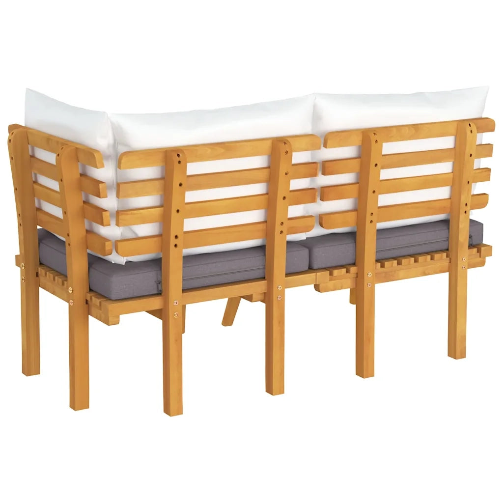 Salotto da Giardino-Set Divani da Giardino 2 pz con Cuscini in Massello di Acacia 645723