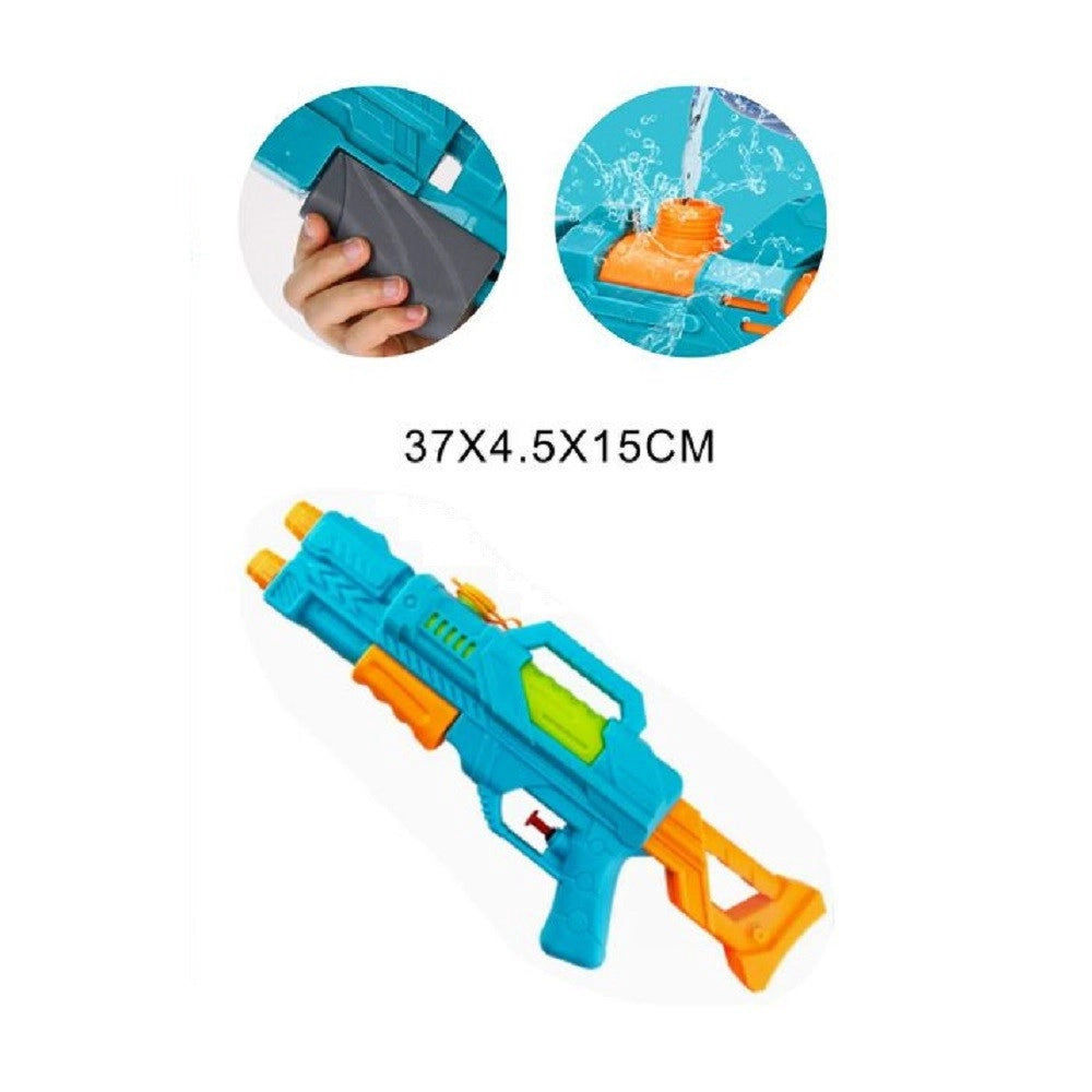 Trade Shop - Pistola Ad Acqua Con Serbatoio 37x4.5x15cm Gioco Bambini Estate Assortiti 605451 -