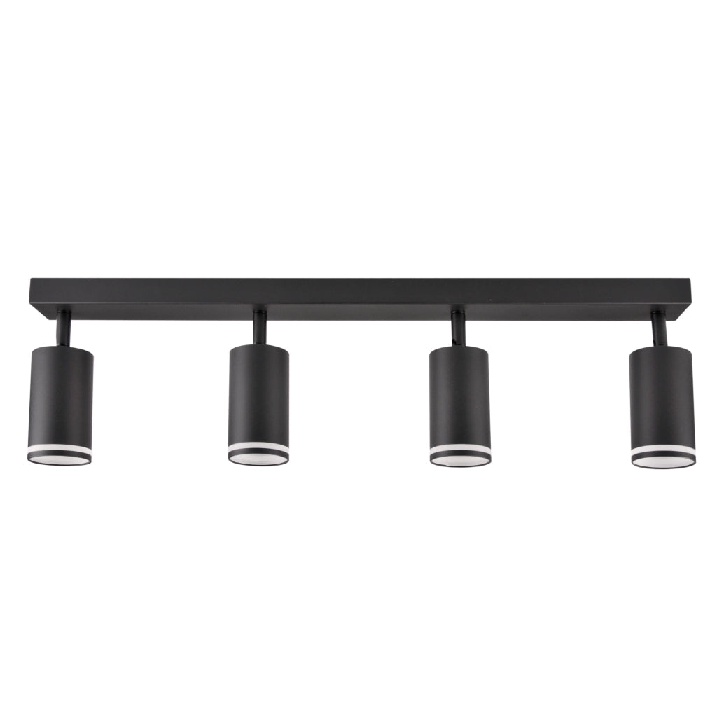 Faretto barra soffitto 4xGU10 nero alluminio Polux PARIS
