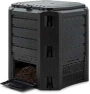 ® Compostiera 380L Compostaggio Veloce 72x72x83cm Composter Rapido Resistente alle Intemperie