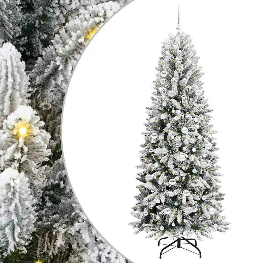 Albero di Natale artificiale con 300 LED Bianco 210 cm