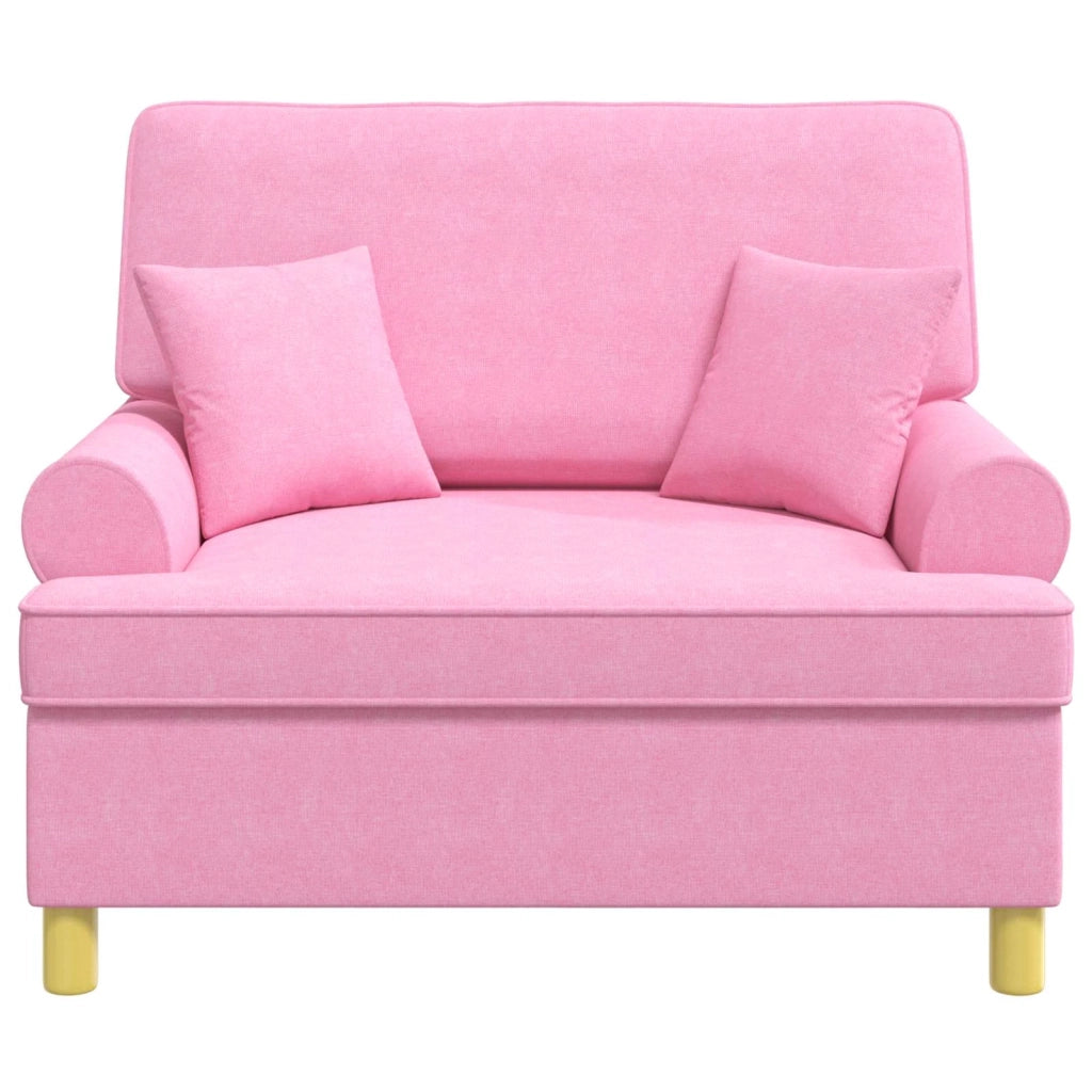 Poltrona con cuscini Rosa Tessuto 42043515