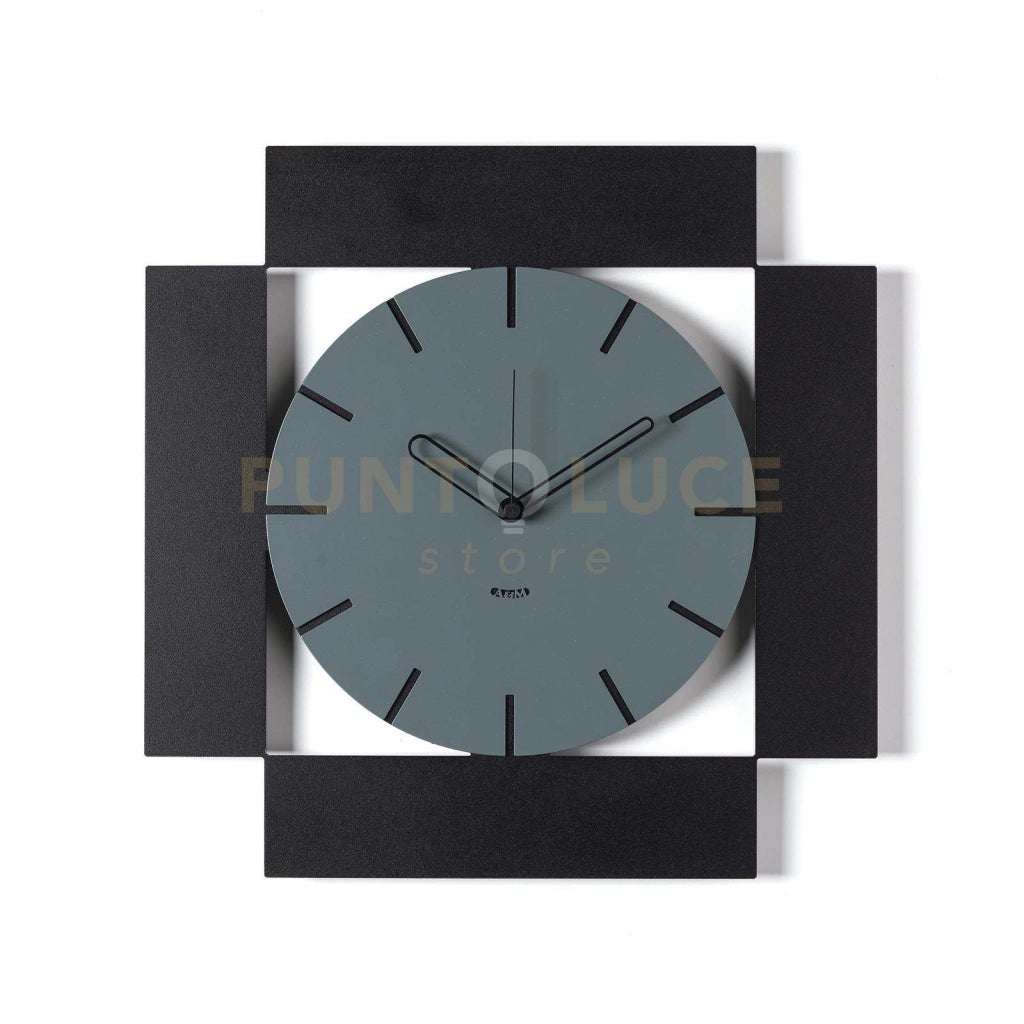 Orologio da parete minimal Radical Nero,petrolio