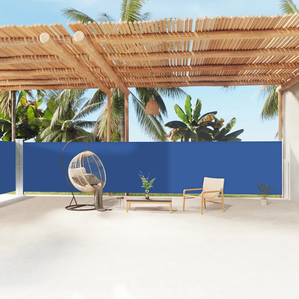 Tenda da Sole Laterale Retrattile Blu 160x1200 cm 318070